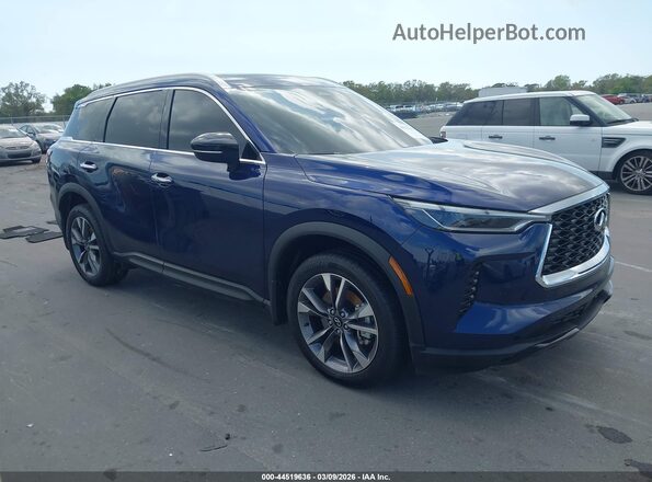 5N1DL1FR6PC347258 2023 INFINITI QX60 Blue Przód prawy