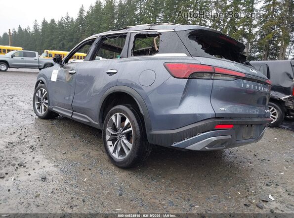 5N1DL1FS6NC343033 2022 INFINITI QX60 Синий Задняя левая четверть