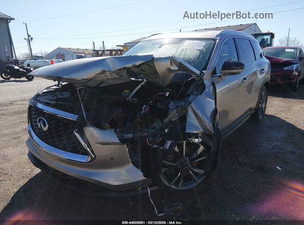 5N1DL1FS7RC355424 2024 INFINITI QX60 Silver წინა მარცხენა ხედი სამი მეოთხედიდან