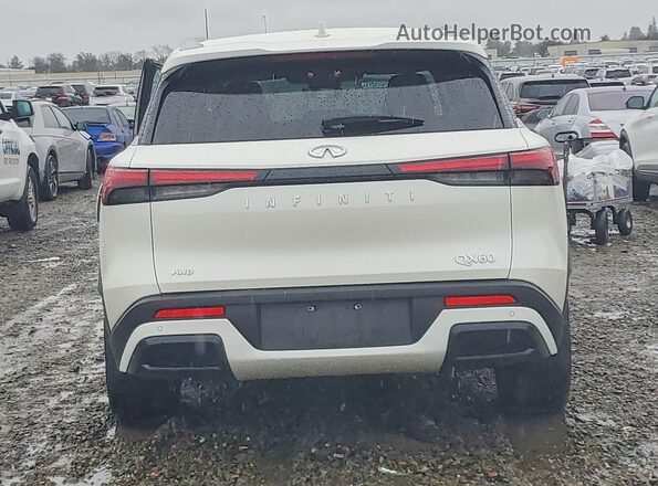 5N1DL1FS9PC355468 2023 INFINITI QX60 White Widok z tyłu