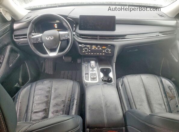 5N1DL1FS9PC355468 2023 INFINITI QX60 White Widok deski rozdzielczej