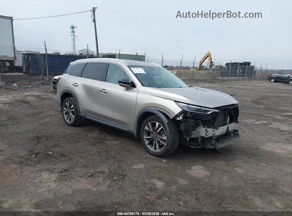 5N1DL1FSXNC339177 2022 INFINITI QX60 Silver Przód prawy