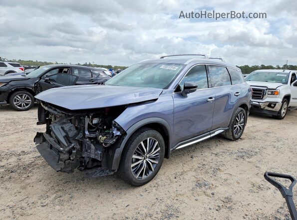 5N1DL1GS1RC337094 2024 INFINITI QX60 Серый Передняя левая четверть