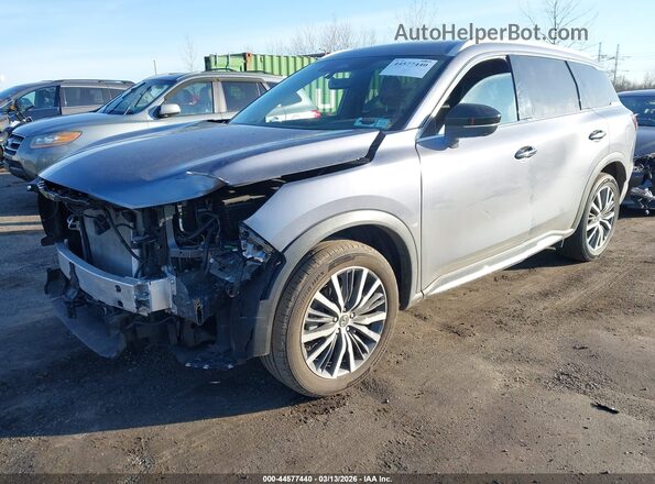 5N1DL1GS8PC356349 2023 INFINITI QX60 Gray წინა მარცხენა ხედი სამი მეოთხედიდან