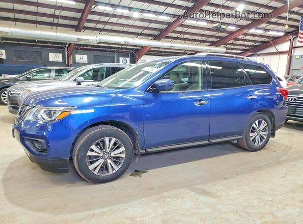 5N1DR2MM2KC585774 2019 NISSAN PATHFINDER Синий Передняя левая четверть