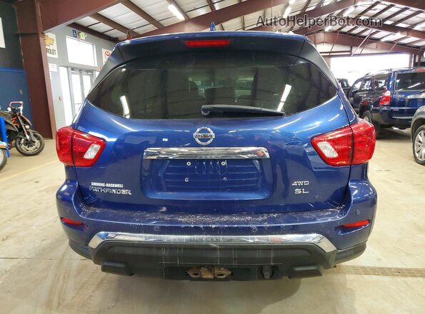 5N1DR2MM2KC585774 2019 NISSAN PATHFINDER Синий Вид сзади