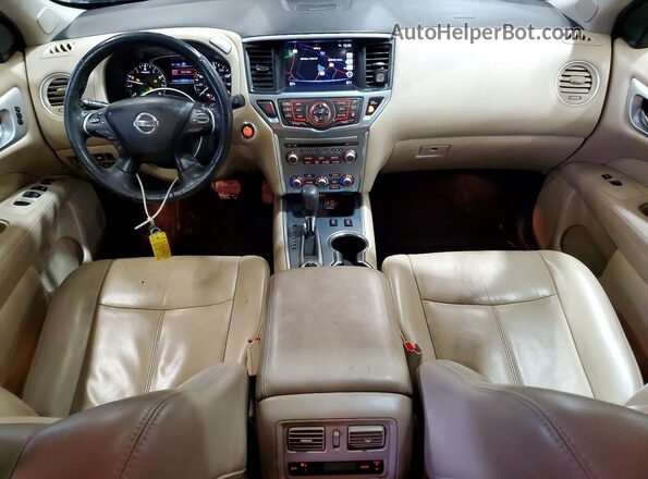 5N1DR2MM2KC585774 2019 NISSAN PATHFINDER Синий Вид панели приборов