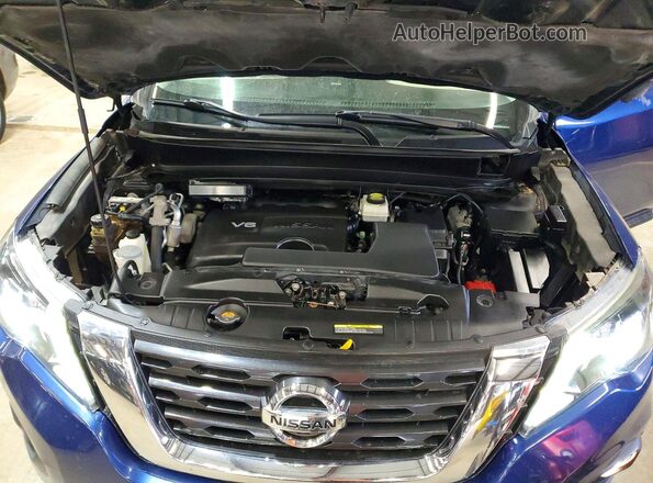5N1DR2MM2KC585774 2019 NISSAN PATHFINDER Синий Вид подкапотного пространства