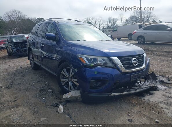 5N1DR2MM2KC653006 2019 NISSAN PATHFINDER Синий Передняя правая четверть