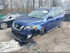 2019 Nissan Pathfinder S Синий vin: 5N1DR2MM2KC653006