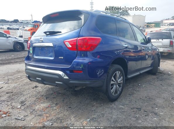 5N1DR2MM2KC653006 2019 NISSAN PATHFINDER Синий Задняя правая четверть