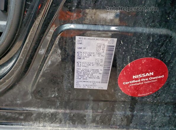 5N1DR2MM3HC659308 2017 NISSAN PATHFINDER Black Widok komory silnika