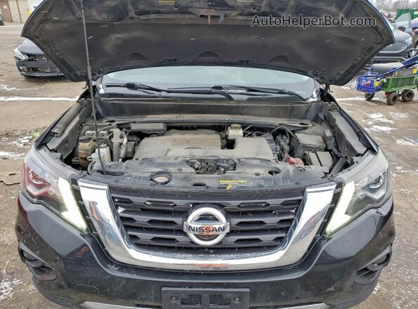 5N1DR2MM3HC659308 2017 NISSAN PATHFINDER Black Widok wnętrza z tyłu