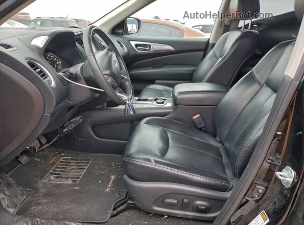 5N1DR2MM3HC659308 2017 NISSAN PATHFINDER Black Widok wnętrza z przodu