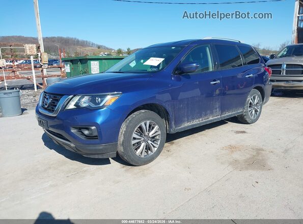 5N1DR2MM3KC582110 2019 NISSAN PATHFINDER Синий Передняя левая четверть