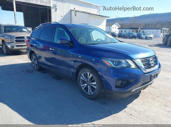5N1DR2MM3KC582110 2019 NISSAN PATHFINDER Синий Передняя правая четверть