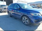 2019 Nissan Pathfinder Sv Синий vin: 5N1DR2MM3KC582110