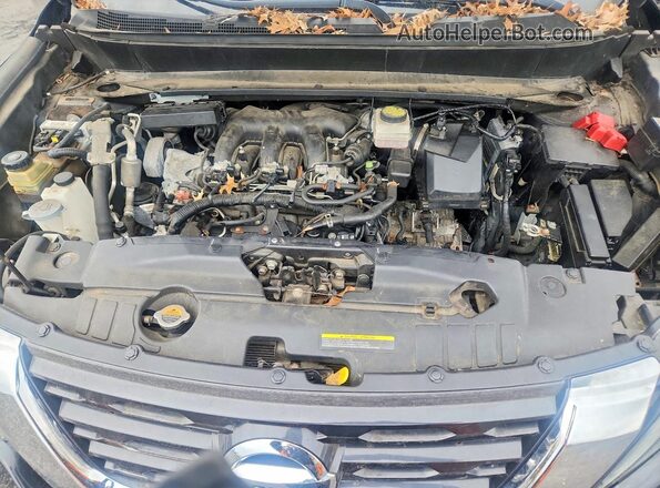 5N1DR2MM5JC643276 2018 NISSAN PATHFINDER Black Vista del compartimento del motor