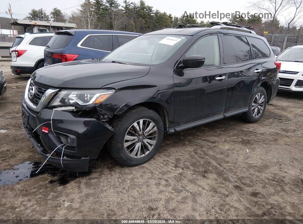 5N1DR2MM5KC587342 2019 NISSAN PATHFINDER Black Առջևի ձախ երեք քառորդ տեսարան