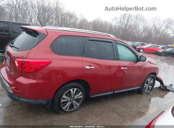 5N1DR2MM6HC912752 2017 NISSAN PATHFINDER Red Вид задньої частини салону