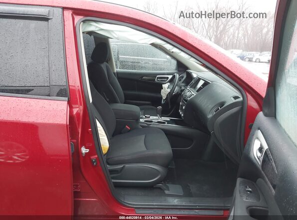 5N1DR2MM6HC912752 2017 NISSAN PATHFINDER Red Вид салону спереду