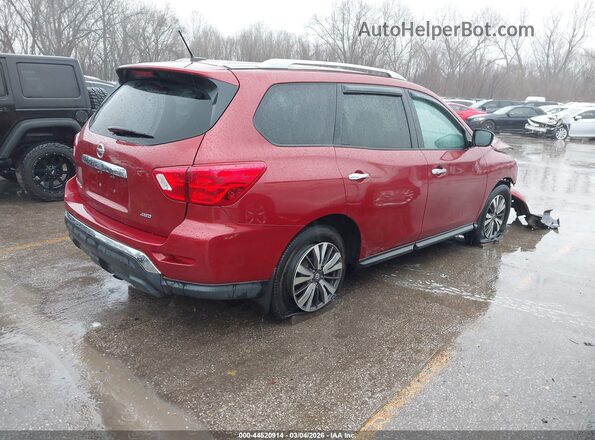5N1DR2MM6HC912752 2017 NISSAN PATHFINDER Red Задня права чверть