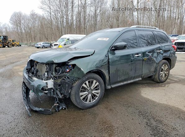 5N1DR2MM7JC648575 2018 NISSAN PATHFINDER Green Առջևի ձախ երեք քառորդ տեսարան