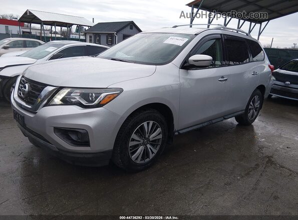 5N1DR2MM8HC696273 2017 NISSAN PATHFINDER Silver Առջևի ձախ երեք քառորդ տեսարան