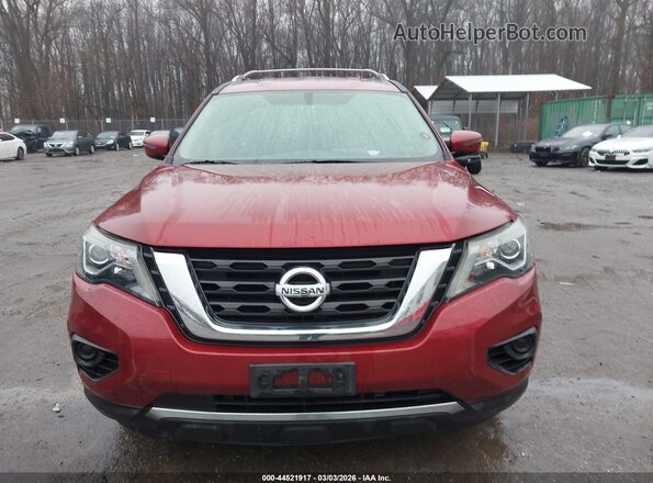 5N1DR2MM8HC913174 2017 NISSAN PATHFINDER Красный Вид щитка приборов