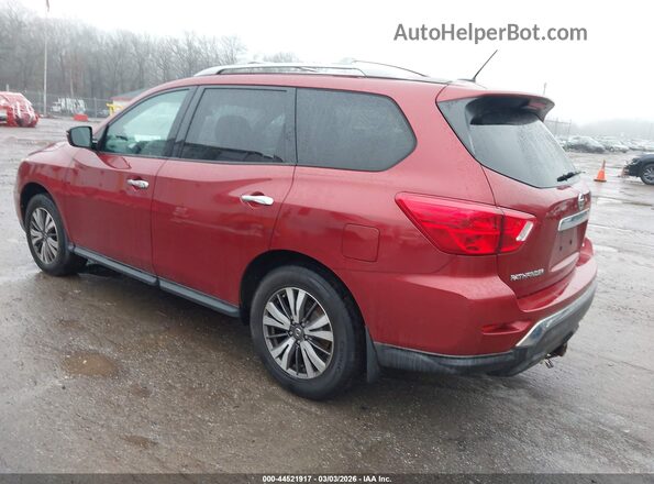 5N1DR2MM8HC913174 2017 NISSAN PATHFINDER Красный Задняя левая четверть