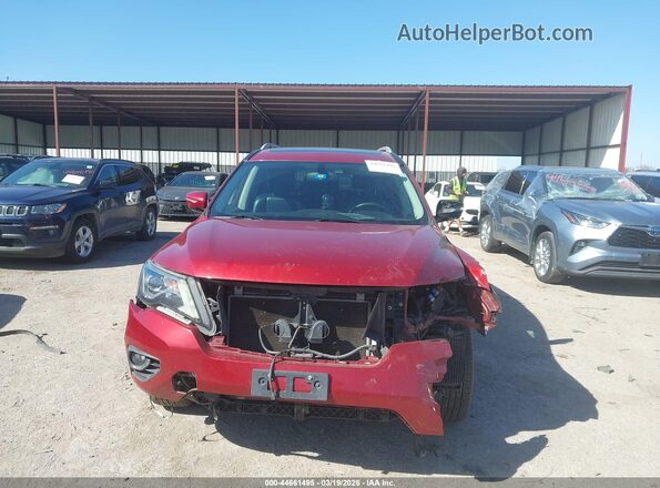 5N1DR2MM9HC600005 2017 NISSAN PATHFINDER Красный Вид сзади