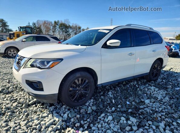 5N1DR2MN2KC611718 2019 NISSAN PATHFINDER White Vista tres cuartos delantera izquierda