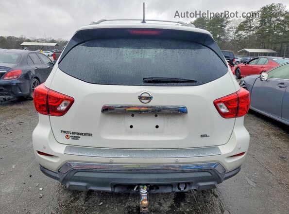 5N1DR2MN6HC615084 2017 NISSAN PATHFINDER White Вид ззаду