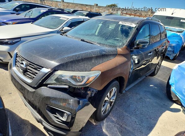 5N1DR2MN6JC616077 2018 NISSAN PATHFINDER Black Передня ліва чверть