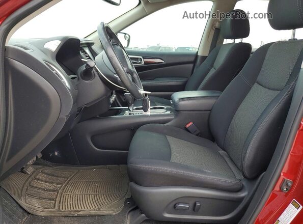 5N1DR2MN6JC625572 2018 NISSAN PATHFINDER Темно-бордовый Вид салона спереди