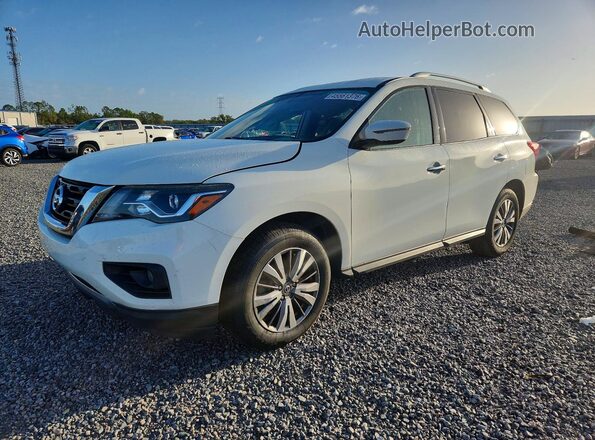5N1DR2MN8JC639439 2018 NISSAN PATHFINDER White Vista tres cuartos delantera izquierda