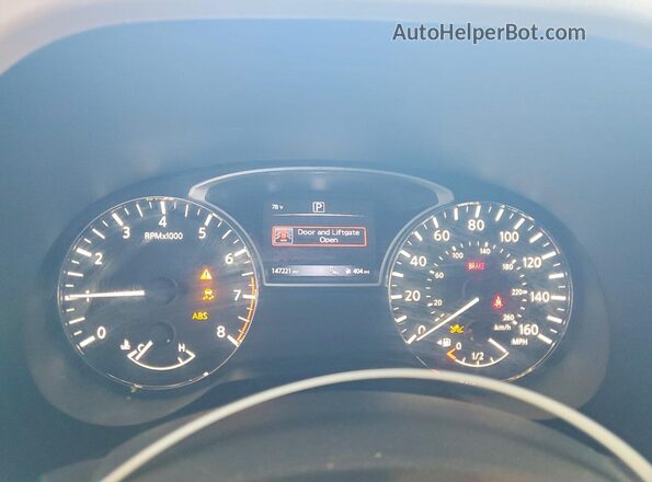 5N1DR2MN9JC612914 2018 NISSAN PATHFINDER White Instrument cluster view
