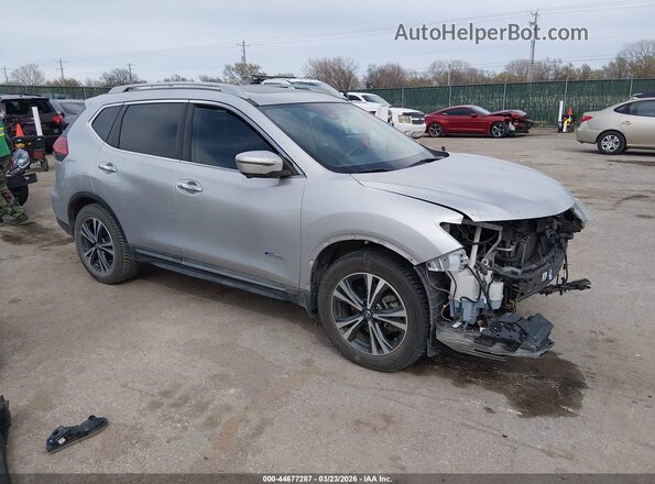 5N1ET2MT3HC794835 2017 NISSAN ROGUE HYBRID Silver Delantero derecho