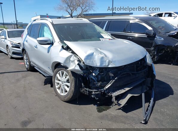 5N1ET2MTXHC775554 2017 NISSAN ROGUE HYBRID Silver Delantero derecho