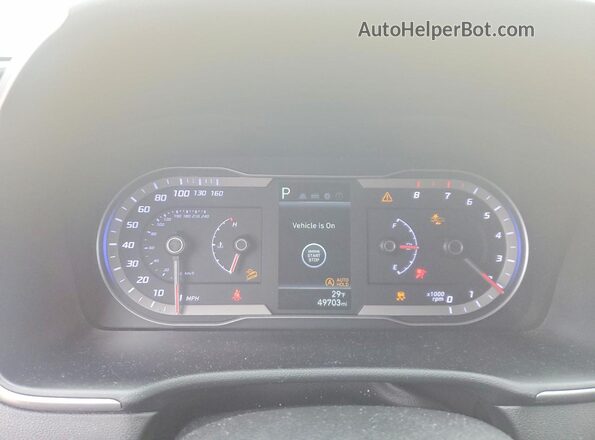 5NMJB3AE4NH044830 2022 HYUNDAI TUCSON Black Widok zestawu wskaźników