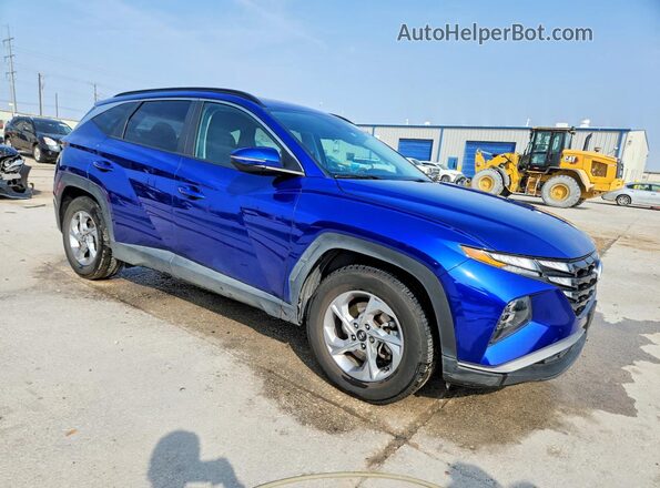 5NMJB3AE6NH140264 2022 HYUNDAI TUCSON Blue Delantero derecho