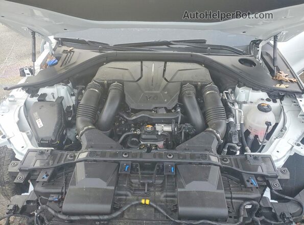 5NMMCDTC8SH031019 2025 GENESIS GV70 White Vista del compartimento del motor
