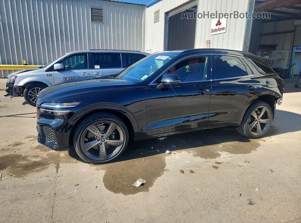 5NMMCDTC9SH018621 2025 GENESIS GV70 Black Առջևի ձախ երեք քառորդ տեսարան