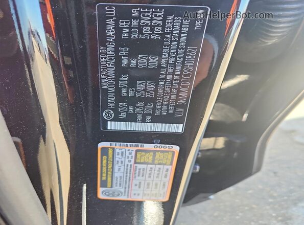 5NMMCDTC9SH018621 2025 GENESIS GV70 Black VIN կոդի պիտակի տեսք