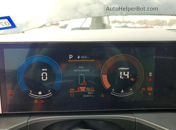 5NMP2DGL2RH008596 2024 HYUNDAI SANTA Черный Вид щитка приборов