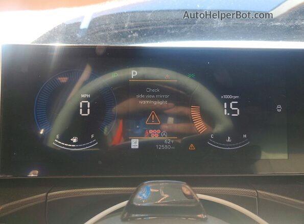 5NMP2DGLXSH144108 2025 HYUNDAI SANTA Black Вид щитка приладів