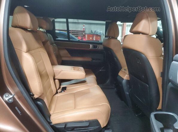 5NMP3DG13RH004035 2024 HYUNDAI SANTA Brown Вид задньої частини салону