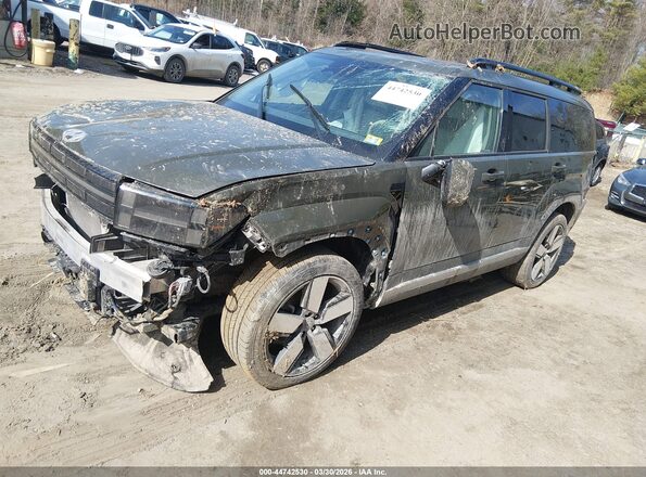 5NMP3DG18RH009487 2024 HYUNDAI SANTA FE HYBRID Зеленый Передняя левая четверть