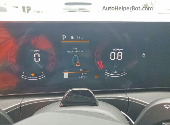 5NMP3DGL7SH109233 2025 HYUNDAI SANTA Blue Widok zestawu wskaźników