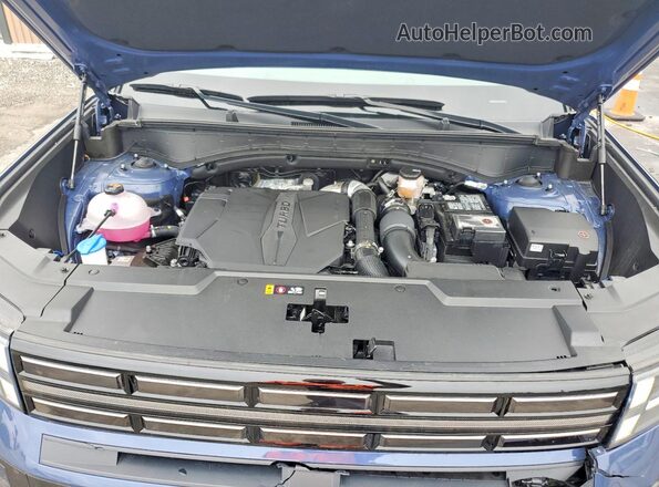 5NMP3DGL7SH109233 2025 HYUNDAI SANTA Blue Widok komory silnika